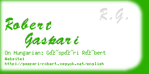 robert gaspari business card